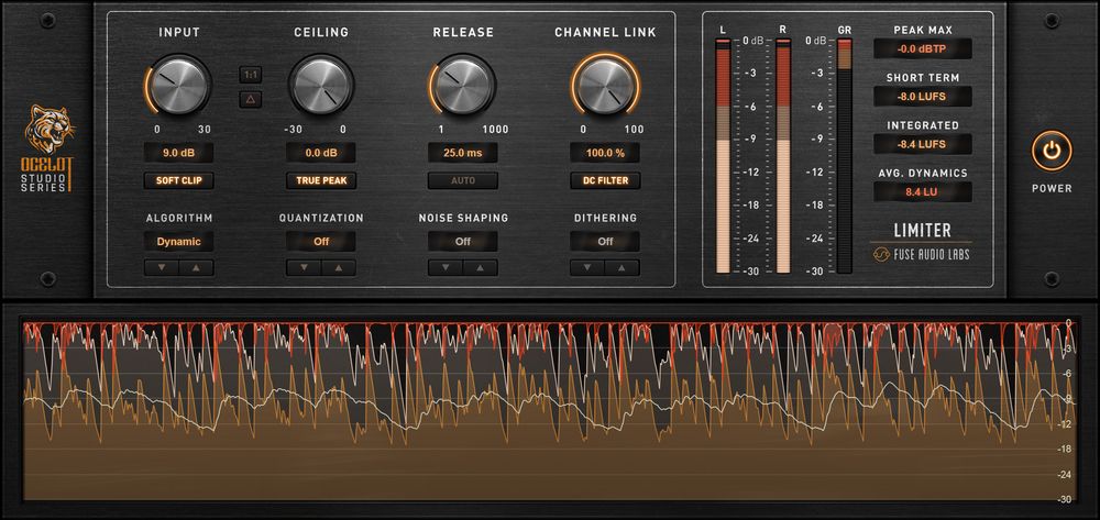 Fuse Audio Labs – Fuse Audio Labs OCELOT Limiter 2.7 AAX/VST2/VST3 x86 x64-烟雨音频工作室